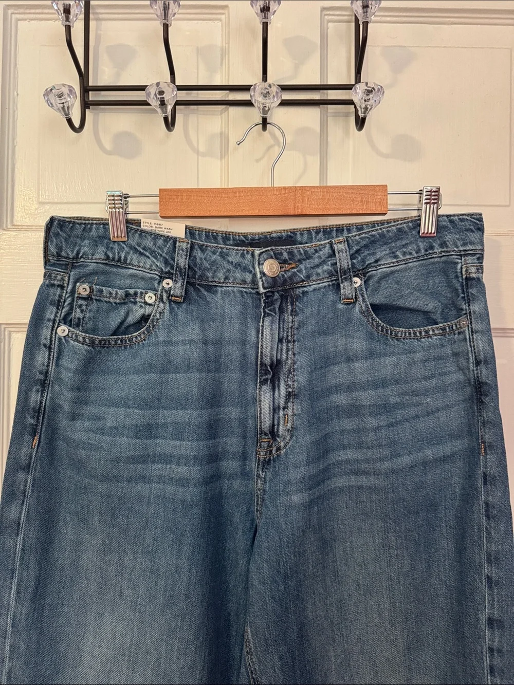 AERO NWT High Rise Wide Leg Jeans - Blue Dark Wash Vintage Inspired Size 12